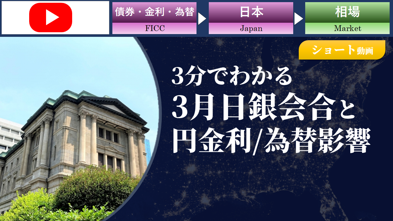 【ショート動画】3分でわかる日銀会合と円金利/為替影響