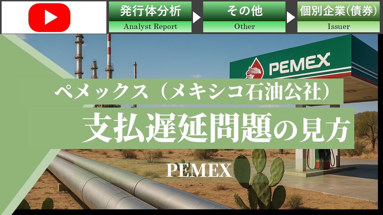 ペメックス（メキシコ石油公社）の支払い遅延問題の見方
