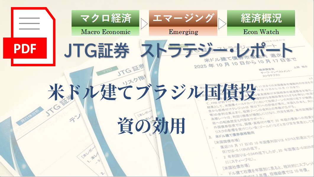 米ドル建てブラジル国債投資の効用