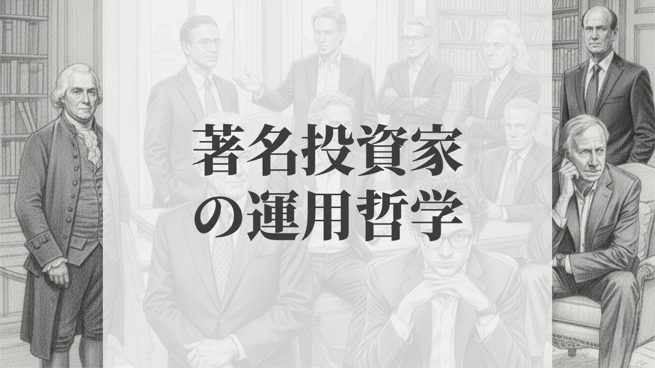著名投資家の運用哲学
