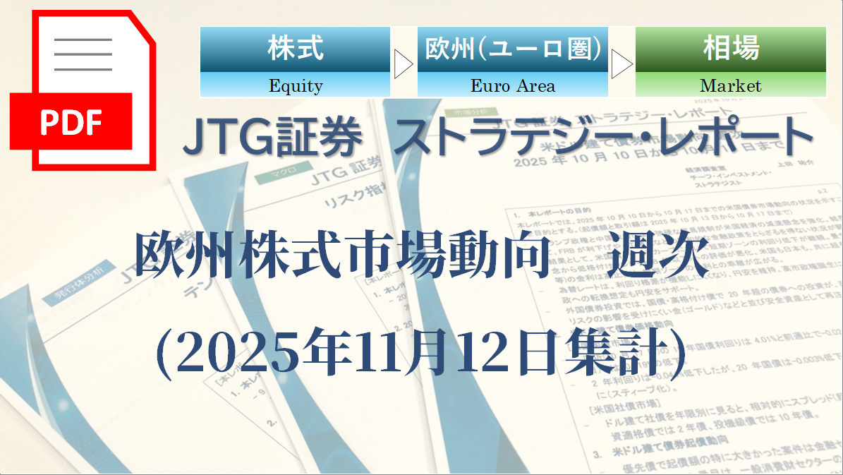 欧州株式市場動向　週次(2025年11月12日集計)