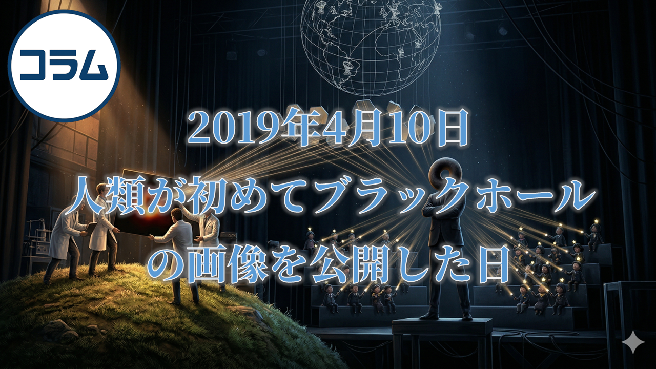 2019年4月10日、人類が初めてブラックホールの画像を公開した日