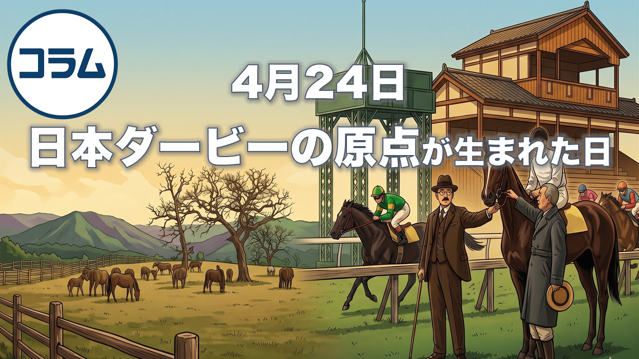 日本ダービーの原点が生まれた日 : 4月24日