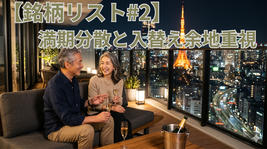 【銘柄リスト#2】満期分散と入替え余地重視