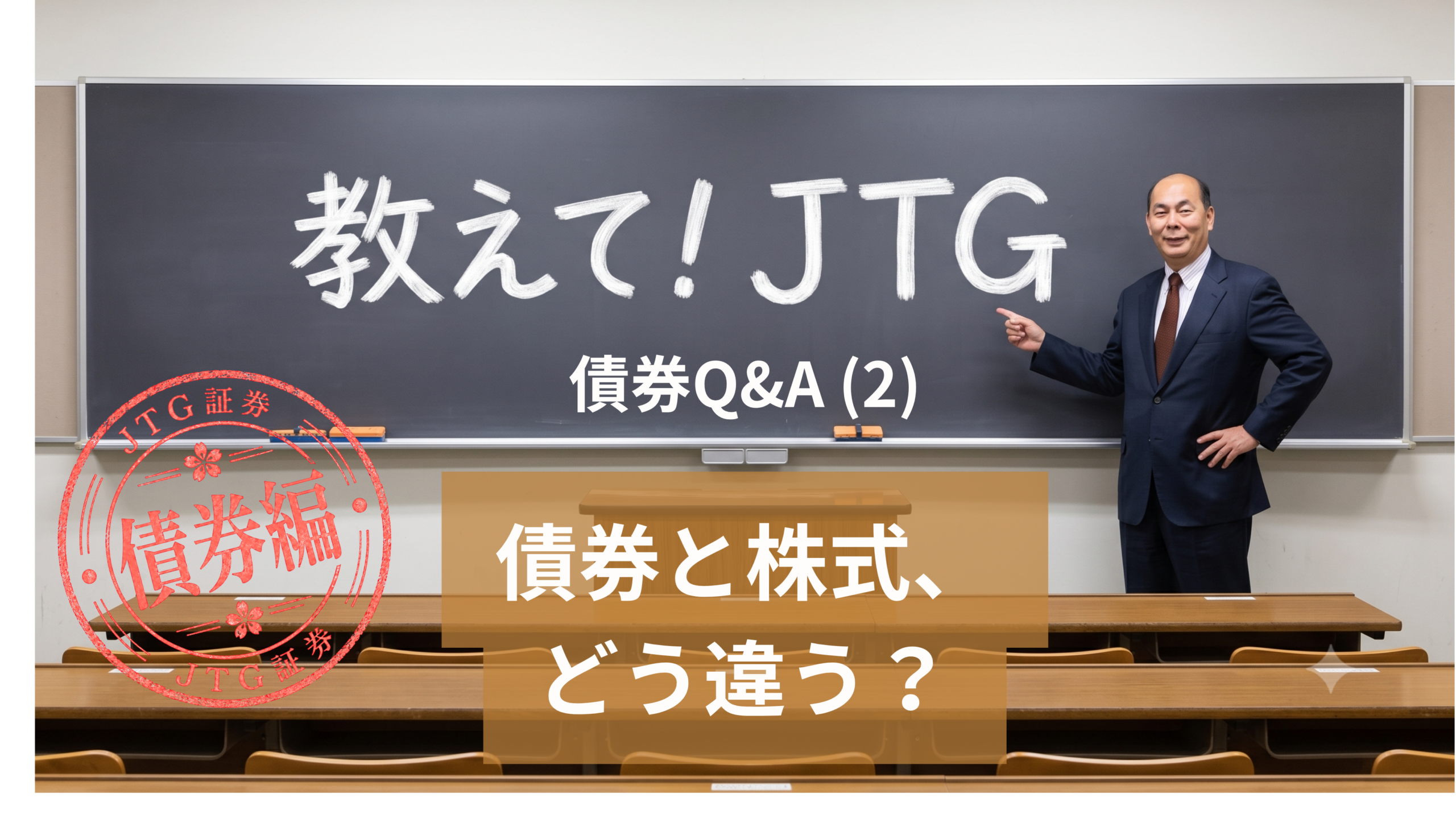 債券Q＆A（2）｜債券と株式、どう違う？